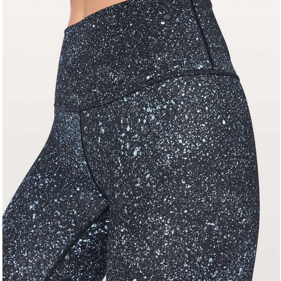 Lululemon Galaxy Black Mineralize Multi Wunder Under Hi Rise Leggings Size 8 - Picture 3 of 7